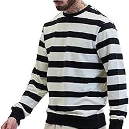 Mens Knitted Stripes Sweater-image-8