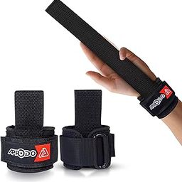 Aprodo Power Weight Lifting Bar Straps with Wrist Support Wraps, Gym Workout, Bodybuilding, Powerlifting, Strength Training for Men & Women-image-70