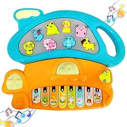 FunBlast Piano for Kids - Electric Mushroom with Organ Keyboard Musical Instrument Toys, Mushroom Keyboard with Flashing Lights, Animal Sounds and Songs, Musical Toys for Kids (Random Color)-image-19