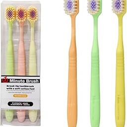 ArtSpark Tooth Brush Set - 3 Pcs Toothbrush for Kids & Adults, Broad Tip with Soft Cotton feel Bristles for Sensitive Teeth, Soft Bristles Manual Tooth Brush for Adults (Multicolour)-image-29