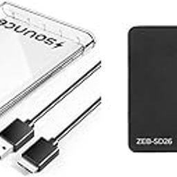 Sounce Combo 2.5" SSD Enclosure Case,USB 3.0 to SATA Tool-Free External Hard Disk Case with ZEB-SD26 256 GB Solid State Drive-image-39