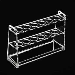 Mairuker Acrylic Test Tube Rack 6 Wells Clear Test Tube Holder for 10ml Centrifuge Tubes Syringe Holder-27