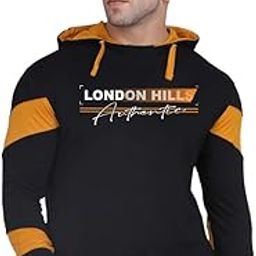 Men's Regular Fit Printed Full Sleeve Cotton Blend Hooded T-Shirt-image-19