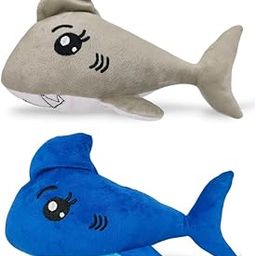 Yey Ocean Shark Super Soft Stuffed Plush Toy 25cm Lightweight Cuddly Animal Toy for Kids Babies Boys Girls Birthday Washable Safe Bedtime Companion for Play Travel and Decor (Blue and Grey)-image-9