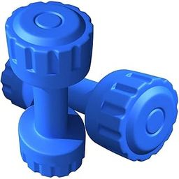 BODY MAXX 10Kg PVC Dumbbell, 5Kg Set of 2 Blue (GA-05)-image-12