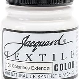 Jacquard Products Textile Color Fabric Paint, 2.25-Ounce, Clear Extender-4
