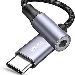 Geonix Befit AX7 Type C to 3.5mm AUX Adapter | Built-in DAC | Mic & Audio Support | Plug & Play | Nylon Braided & Aluminum Alloy | Compatible with Smartphones, Tablets & Laptops-15