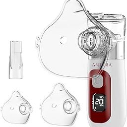 Antara AGEasy Mesh Nebulizer with LED Display | Silent & Portable Nebulizing Machine with Fast Mist Delivery | Rechargeable Handheld Nebuliser Machine | Nebulizer with 1 Child Mask, 1 Adult Mask & 1 Mouth Piece | Ideal for Travel & Home Use-picture-9