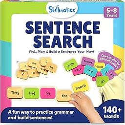 Skillmatics Educational Board Game - Sentence Search, Fun Learning Toys & Games for Kids, Sentence Building Activity, Creative Word Play, Gifts for Boys & Girls Ages 5, 6, 7, 8-25