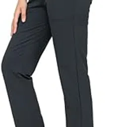 mlada All Day Cotton Track Pants for Women with 3 Zip Pockets | Regular Fit Mid Rise Track Pants with Stretchable Elastic Waist and Interlock Seams to Prevent Chafing-picture-4