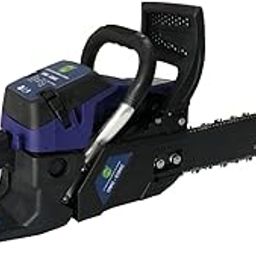UMG(ultimate machinery & goods) ® Professional Wood Cutter Saw, Gasoline heavy duty chain saw Fuel 63CC 2.9KW/3.5HP Heavy Duty Chainsaw with 22inch Blade (BLUE) CORDLESS-31