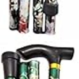 MERISHOPP Foldable Cane Adjustable 5-Section Hand Walking Stick Camping Pole;-image-11