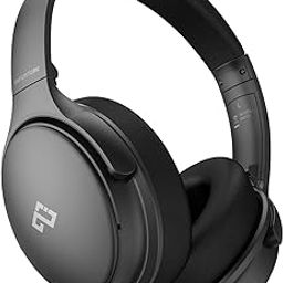 Infurture Noise Cancelling Headphones Bluetooth 5.0,Wireless Over Ear Headphones,Hi-Fi Stereo Deep Bass,Memory-Protein Earmuffs,Quick Charge 40H Playtime for TV, Travel,Online Class, Home Office-picture-15