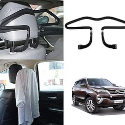 Oshotto CH-03 Stainless Steel Headrest Back Seat Multifunctional Car Coat Hanger Compatible with Toyota Fortuner New - Black-image-37