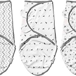 Infancy Dreams Baby Velcro Swaddle Wraps for New Born, 100% Cotton Baby Wrapper (Grey Edition) (0-3 Months)-image-6