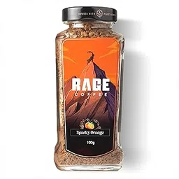Rage Coffee Sparky Orange Flavoured Coffee infused With Plant based Rich Vitamins | Rich Aroma & Bold taste | - 100g-image-17