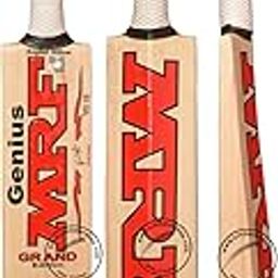 Coka Wooden Hard Tennis Cricket bat for Kids, Boys & Adults, Light Weight and MRF Limited Edition Willow Grade 1 Best for All Soft Balls Double Blade Short Handle Full Size-image-10
