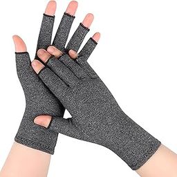 Compression Gloves for Arthritis – Bamboo Arthritis Gloves for Pain Relief, Rheumatoid and Osteoarthritis Support, Open Finger Design for Flexibility, Ideal for Men & Women (L)-picture-11