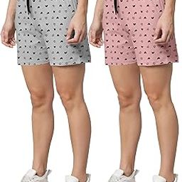 Women's Regular Shorts | Ultra-Soft Fabric | Elastic Waistband for Comfort | Trendy Design for Casual Nightwear| Pack of 1-image-7