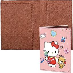 Leather Travel Passport Holder, 5.4×3.93inch Cover Travel Wallet Organiser Durable Cute Passport Holder Pink Passport Case and Passport Cover for Men & Women-51