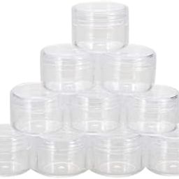 Shree Mahalaxmi 24Pcs 10g/ml Cosmetic Empty Jar Pot Eyeshadow Makeup Face Cream Container Transparent-36