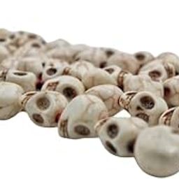 Dharmsaar Big Size Mund Mala Original for Puja and Mantra Jaap, Certified Mund Mala Kapal for Kali Maa, Skull Mala for Tantrik Puja (1pcs, Big Size,10-12mm, 55 Beads)-image-94