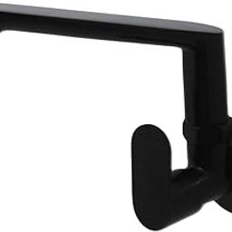 New Ware Apple Matt Black Brass Bib Cock Faucet – Designer Wall Mounted Bathroom & Kitchen Water Tap – Rust-Resistant Brass Faucet with Smooth Flow-image-27