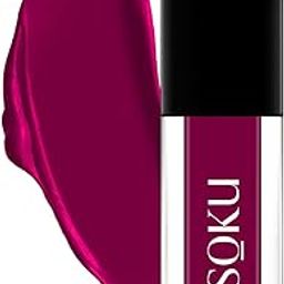 SOKU Always Kissable Long-Lasting Matte Liquid Lipsticks for Women Waterproof, Smudge-Proof | Lightweight Vegan Formula with Vitamin E | Smooth Application, Rich Colour (Violet Vixen-07) - 4.5 ml-image-31