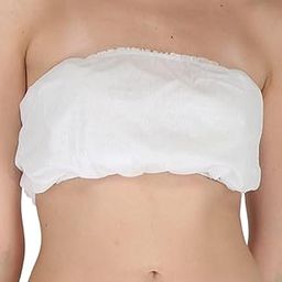Pack of 10 Disposable Cotton Spunlace Bra for Women's and Girls Travelling Spa Body Massage Surgeries Maternity Free Size White-image-80