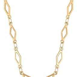 London Women 14k Real Gold Plated Diamond Cut-Out Chain-image-84