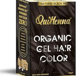 QuikHenna Organic Hair Colour Gel 1N Natural Black 210gm | PPD & Ammonia Free Permanent Hair Color | Natural Hair Colour for Women & Men-image-12