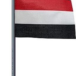 The Flag Corporation Yemen Car Dashboard Flag 2in x 3in with A Stainless Steel Gunmetal Black Base-image-53
