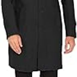 Men Regula Fit Notched Collar Trench Coat | Winter Long Overcoat-image-91