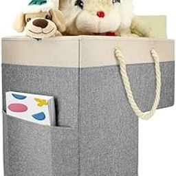 SHIPLORD® Foldable Staircase Basket with Thick Cotton Rope Handles - Large Capacity Laundry & Storage Solution for Homes-image-26