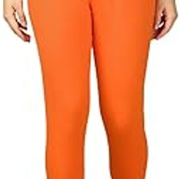 by Lux Cozi Solid Premium Cotton Lycra Leggings for Women | Regular Fit Elastic Waist Full Length Women Leggings | Free Size-image-80