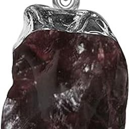 Natural Raw Gemstone Rough Cut Pendants | 92.5 Sterling Silver & Stunning Shine | Lovely Gift for Women & Girls-image-77