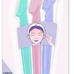 Sirona Face Razor for Women Facial Hair - Pack of 3 | Painless Facial Hair Removal | For Eyebrows, Upper Lip, Forehead, Peach Fuzz, Chin and Sideburns | Dermaplaning Tool | Stainless Steel Blade-13