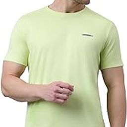 Men Solid Regular Fit T-Shirt - Swift Dry, Crew Neck, Half Sleeves-30