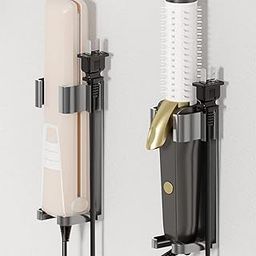 THE STYLE SUTRA® Wall Mount Curling Iron Holder Hair Styling Tool Organizer for Flat Irons Gray | Hair Care & Styling | Straightening & Curling Irons-image-74
