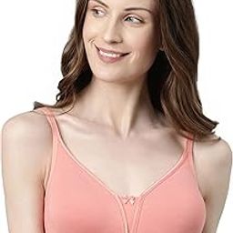 Better Support Women's Everyday Cotton Plunge T-Shirt Bra - Detachable Straps, Non-Padded, Wirefree, High-Coverage - A072-image-21