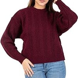 Women 100% Wool Pullover Sweater Regular Fit for Winter Wear | Full Sleeve | Stylish Sweater Crafted with Comfort Fit and Modern Clothing for Winter Wear-image-7