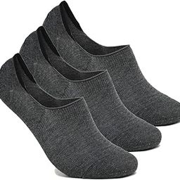 3 Pairs No Show Low Cut Loafer Unisex Socks for Men & Women with Combed Cotton for Sports, Running & Hiking Pack of 3 (Free Size) Dark Grey-image-10