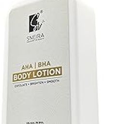 SNEIRA AHA|BHA Body Lotion 400 ml, 10% AHA, 2% BHA, Niacinamide, Milk Protien, Ceramide Complex With Extra Shea Butter For Dead Skin Cells, Deep Nourishment Skin Brightening Lotion For All Skin Types-9