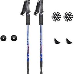Holy Delight Trekking Poles Shock Absorbing Adjustable Hiking or Walking Sticks for Hiking Collapsible Strong,2-Pack Lightweight Walking Pole, All Terrain Accessories and Carry Bag-image-10