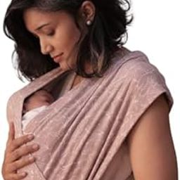 Masilo Organic Cotton Ergonomic Baby Wrap Carrier, Soft & Lightweight from Birth to 12kg - Godilo Leaf Medium-image-34