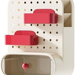 Bayleef Desktop Hole Board Storage Box Desk Stationery Finishing Artifact Storage Rack Penholder Office Study Table Storage Rack space saving-image-66