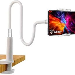 Tukzer Universal Tabletop Mobile & Tablet Holder with 360 Degree Flexible Rotation for Bed, Table, Kitchen, Bathroom Compatible with 4 inches to 10.5 Inches Tablet/Smartphones (Black)-13