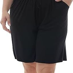 Women Shorts Summer Pull On Shorts for Girls Jogging Workout Yoga Sweat Boxer Shorts with Pockets (Available in Plus Size-image-23