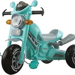 JoyRide Stylish Racing Joy Bike Pedal Tricycle for Kids Toddler Trike Headlight, Music,Eva Wheels & Curved Seat Push Along Pedal Trike for 18 Months to 5 Years (Green)-image-32