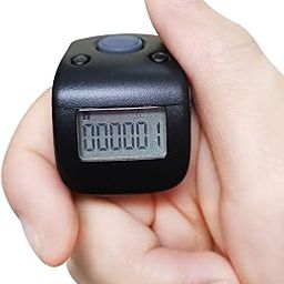 Arvakr 6 Channels Rechargeable LCD Finger Counter Silent Digital Tally Clicker for Knitting Crocheting Gift-23